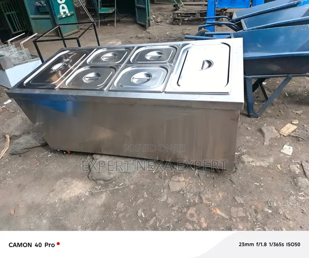 Top Table Food Warmer - Chuma cha Kutupwa - 1