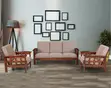 Sofa ya Ofisi ya 5-Seater Fremu ya Mahogany - Nyeusi - 3