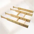 Expandable Bamboo Drawer Dividers with Inserts - 2