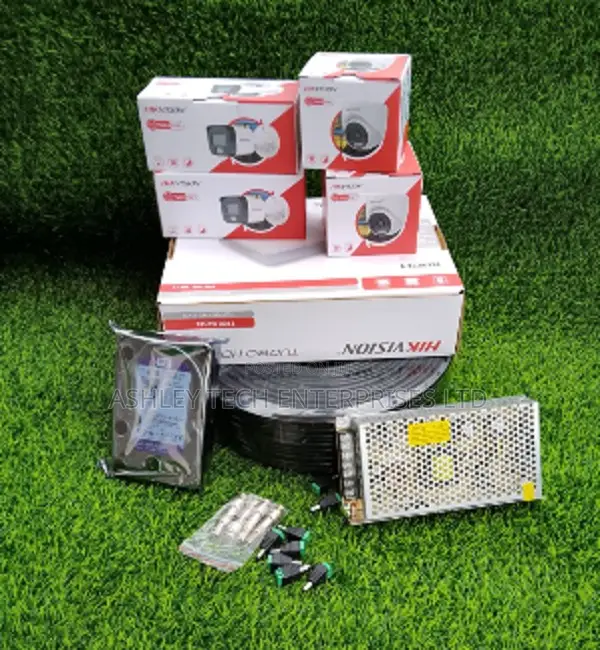 Mfumo wa Kamera za CCTV Hikvision 4-Channel 1080p HD - 1