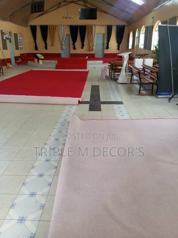 Carpet ya Sakafu ya Delta Nyekundu 4mm kwa Kanisa - 1