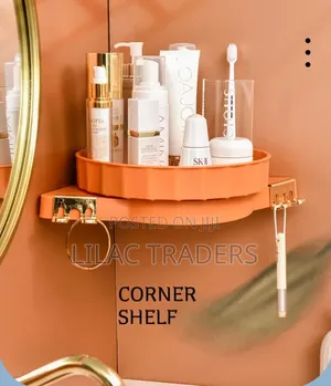 3-Tier Rotating Bathroom Cosmetic Storage Rack