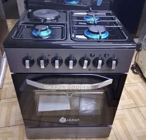 Nunix 60x60 Standing Cooker na Oven ya Umeme