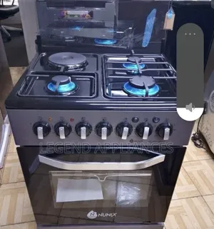 Nunix 60x60 Standing Cooker na Oven ya Umeme