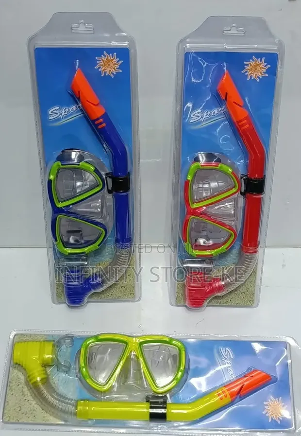 Brand New Swimming Goggles and Snorkel Set - 1