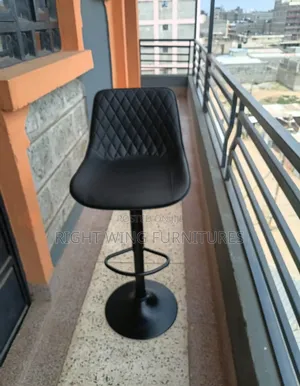 Modern Adjustable Black Bar Stools