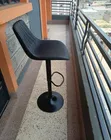 Modern Adjustable Black Bar Stools - 2