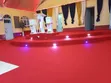 Carpet Nyekundu ya Delta 4mm ya Ubora wa Juu kwa Jukwaa la Kanisa - 1