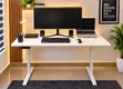Boss Office Products Meza ya Umeme inayoweza Kurekebishwa - Nyeupe - 1