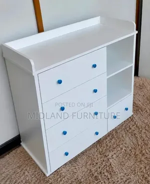 White Baby Dresser with Changing Top - Order & Pay on Delivery