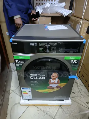 Syinix 10KG Mashine ya Kufulia ya Mbele - Inverter BLDC