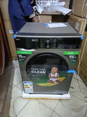 Syinix 10KG Washing Machine - Baby Care Steam Wash