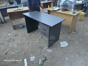 Boss Office Products Gray Executive Desk