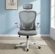 Ergonomic High Back Orthopedic Headrest Office Chair - Gray - 2