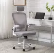 Ergonomic High Back Orthopedic Headrest Office Chair - Gray - 5
