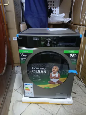 Syinix 10KG Front Load Washing Machine - 15 Min Quick Wash