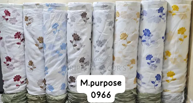 Sheer Curtains Mpya - Zinauzwa kwa Mita - 1