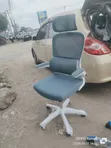 Kiti cha Ofisi cha Kukunja cha Kijivu Nyeupe Kinachoweza Kurekebishwa na Usaidizi wa Mgongo - 1