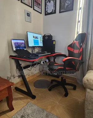 Boss Office Products Roll LED Gaming Desk 1.2m Black