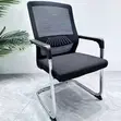 Kiti cha Wageni cha Mesh chenye Ergonomics - Nyeusi - 2
