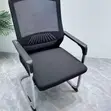 Kiti cha Wageni cha Mesh chenye Ergonomics - Nyeusi - 3