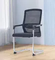Kiti cha Wageni cha Mesh chenye Ergonomics - Nyeusi - 4