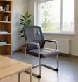 Kiti cha Wageni cha Mesh chenye Ergonomics - Nyeusi - 5