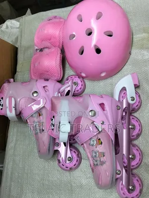 Viatu vya Skate vya Pink - Seti Kamili