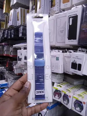 Mkanda wa Saa wa 20mm wa Mesh ya Stainless Steel - Bluu