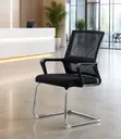 Sled Base Mesh Visitor Chair - Black - 5