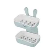 Bunny Soap Holder - Pink and Blue - 2