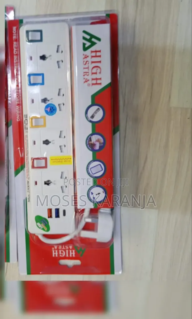 4-Way Extension Socket with Multiple Outlets - 1
