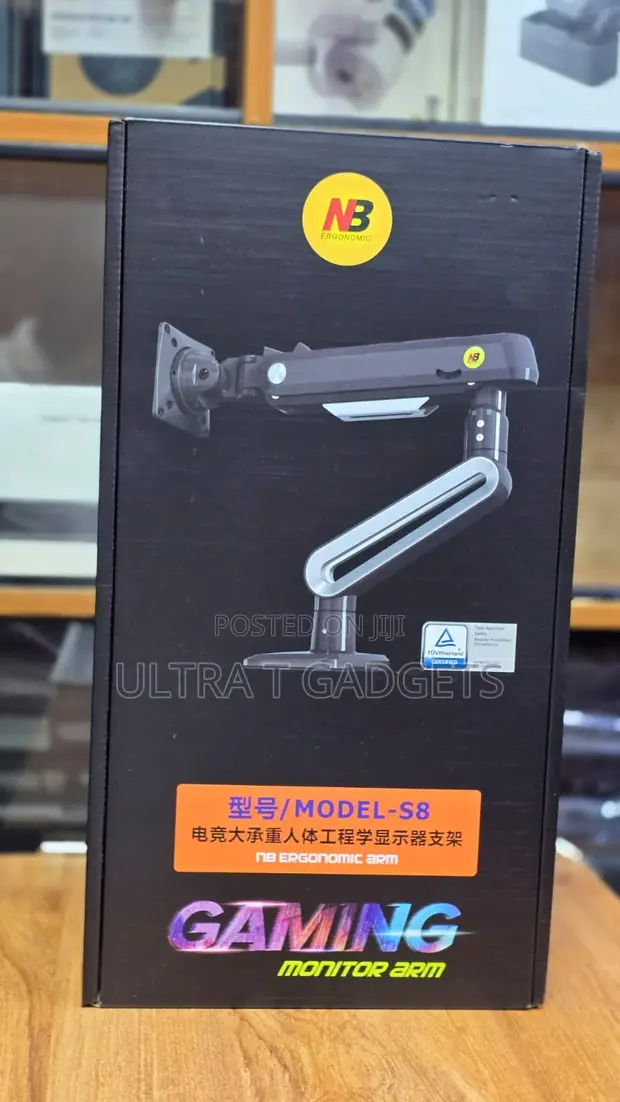 NB Link S8 Heavy Duty Gaming Monitor Arm | 27-50" | 18KG - 1