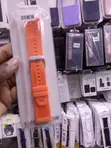 Mkanda wa Saa 20mm Woven Nylon + Silicone - Njano - 2