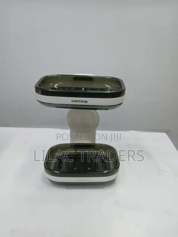 Classy Double Soap Holder - Dark Blue & Black - 1