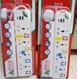 Heavy-Duty 4-Way Extension Socket na Power Cable - 1