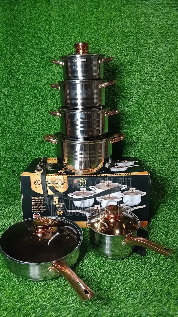 12pcs Stainless Steel Induction Cookware Set - 1