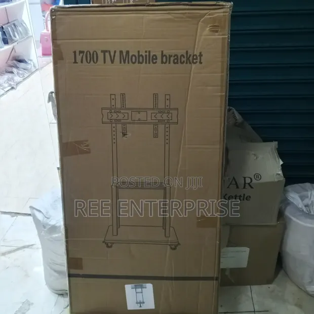 TV Bracket Trolley with Wall Mount (32-75 Inch) - 1