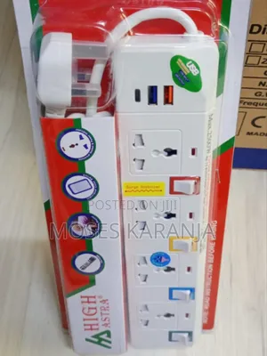 4-Way Extension Socket Adapter ya Umeme