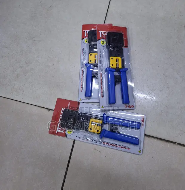 Premium RJ45 Pass Through Crimping Tool for Network Cables - 1