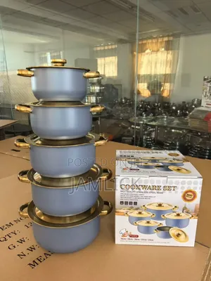 Set ya Vyombo vya Kupikia 5pcs Stainless Steel - UK