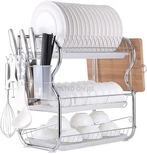 3-Layer Stainless Steel Dish Rack
