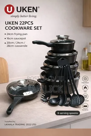 Uken 22pc Cookware Set Heavy Duty