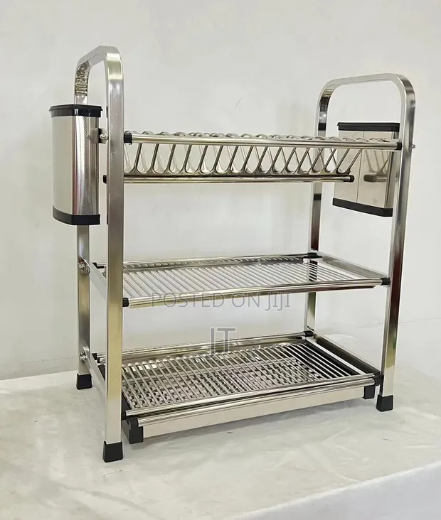 Heavy Duty 3-Tier Kitchen Dish Rack - 1