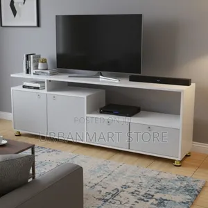 Sabaki 5FT Modern TV Stand yenye Nafasi za Hifadhi