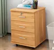 Lockable 3-Drawer Mobile File Cabinet - 1