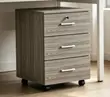 Lockable 3-Drawer Mobile File Cabinet - 4
