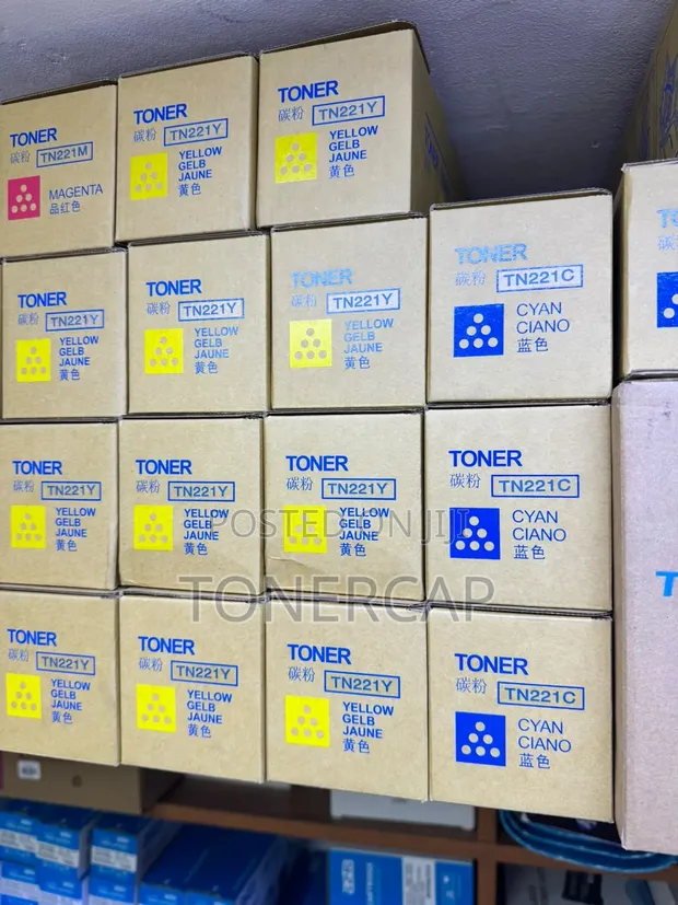 TN221Y Toner Cartridge for Brother Printers - 1