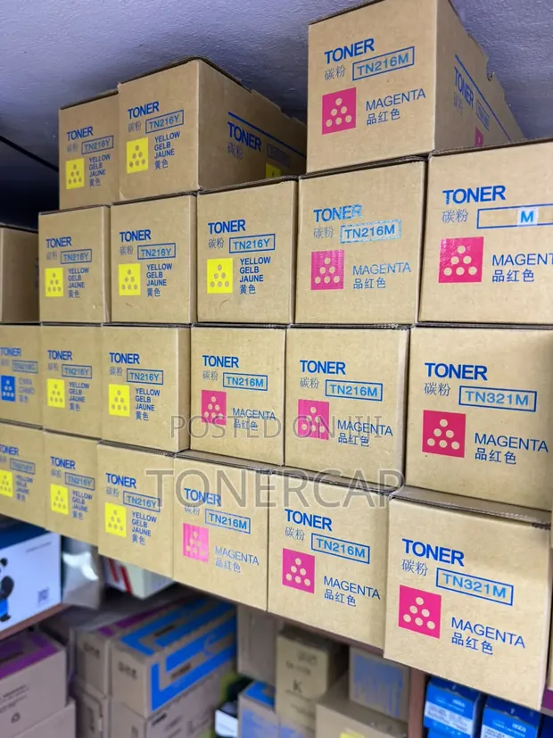 Konica Minolta TN216Y Toner Cartridges (CMYK) - 1