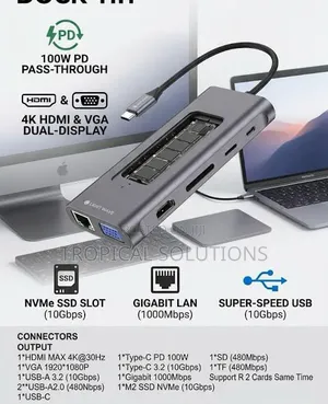 Lightwave 11-in-1 USB-C Docking Station 100W PD